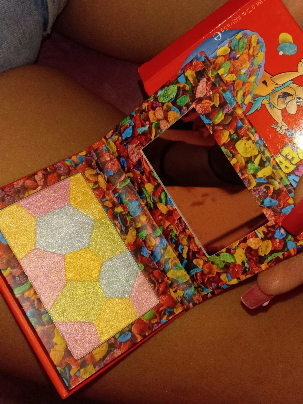 Revolution Colorful Fruity Cereal Mosaic Face Palette with Mirror